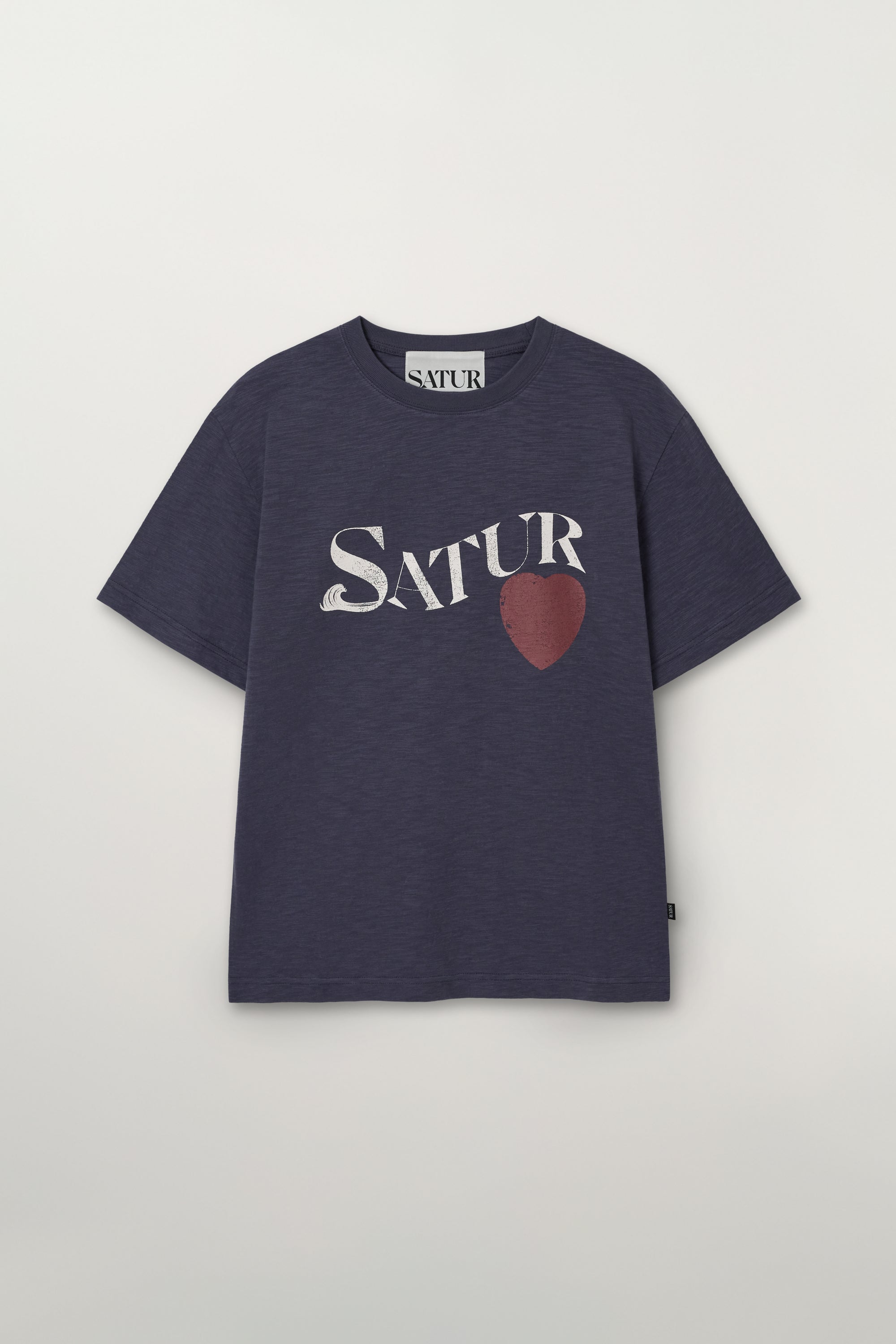 (M) Wave Logo Rl Slub Tshirt Navy