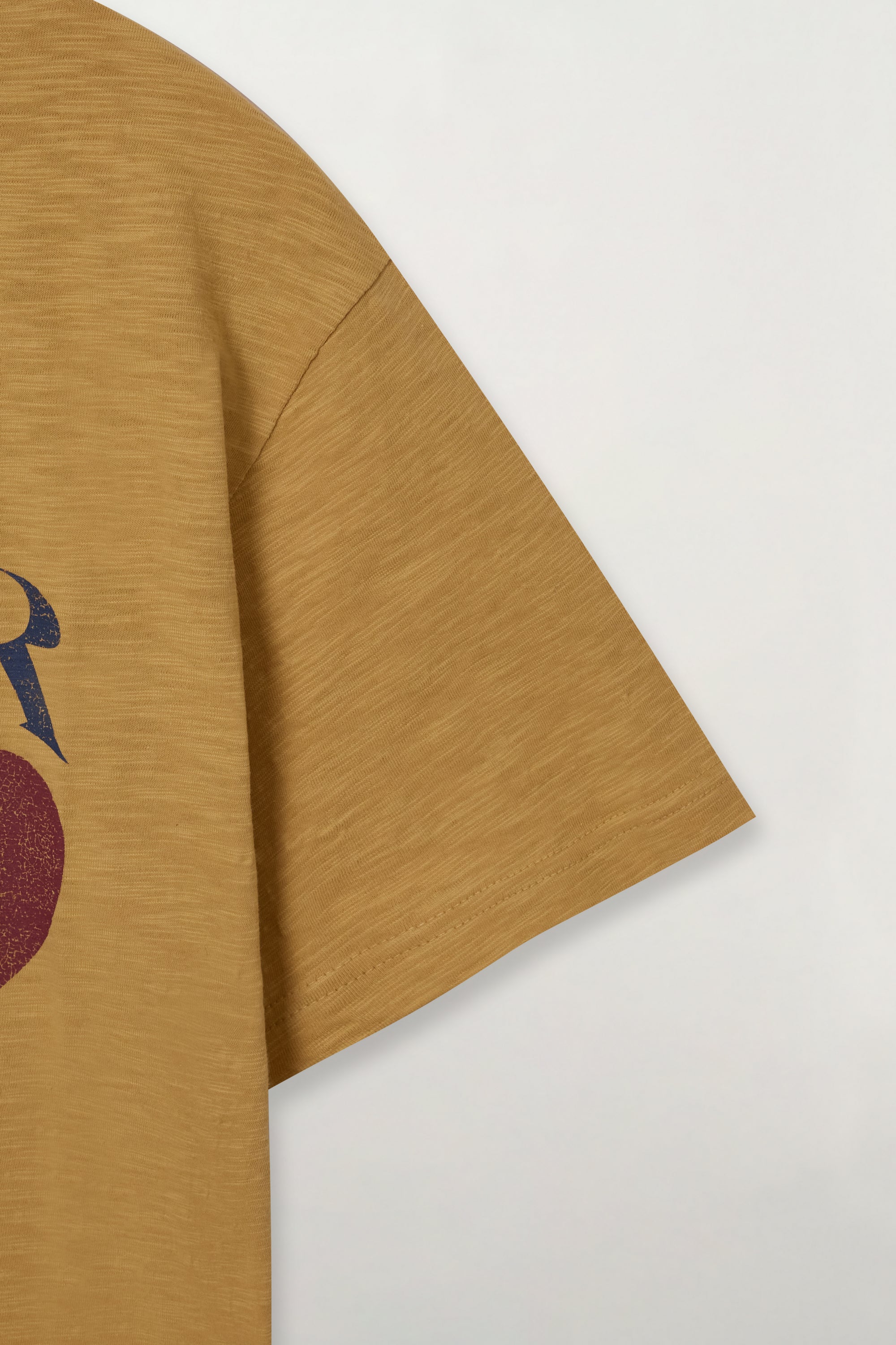 (M) Wave Logo Rl Slub Tshirt Yellow
