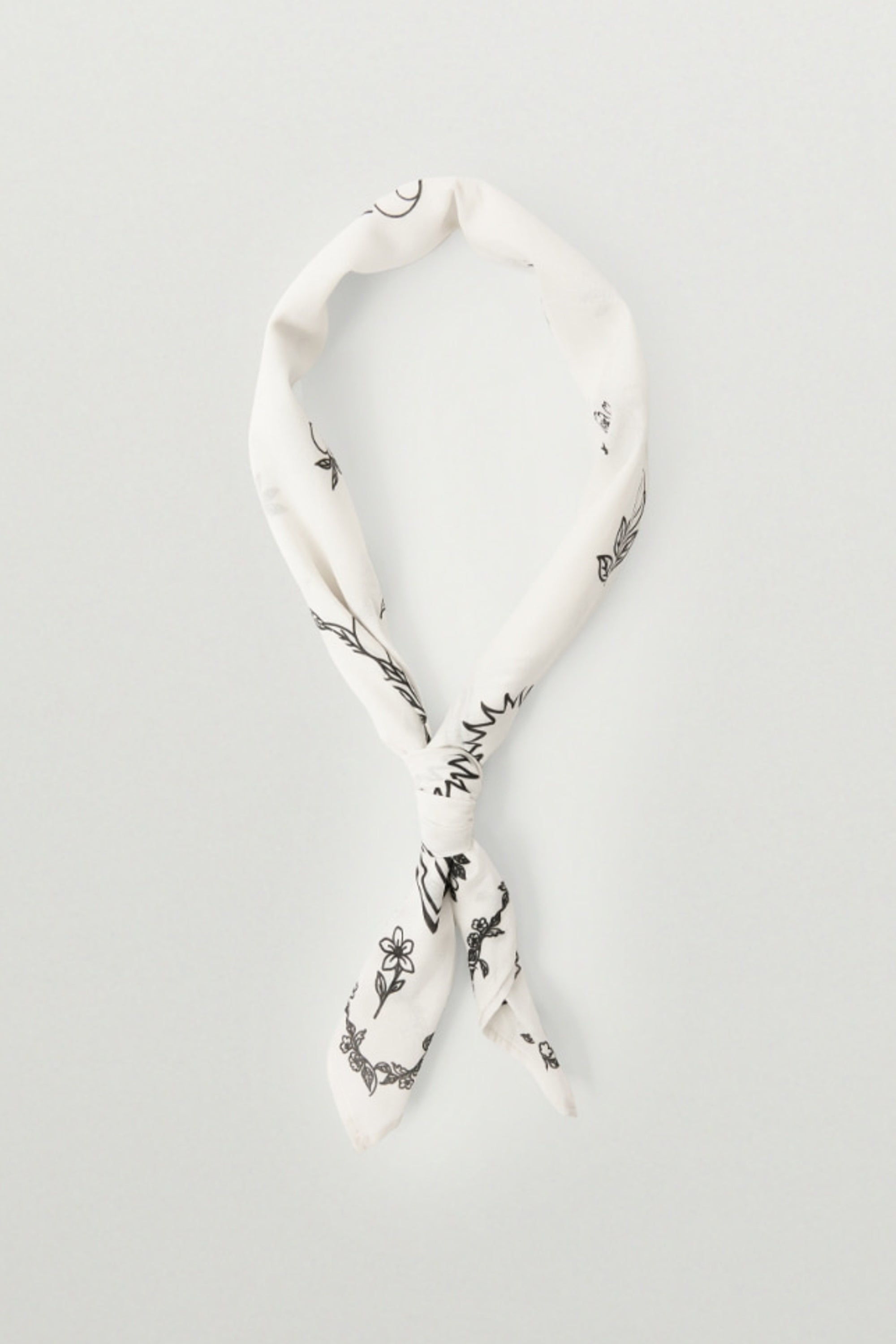 (U) Summer Cotton Scarf White
