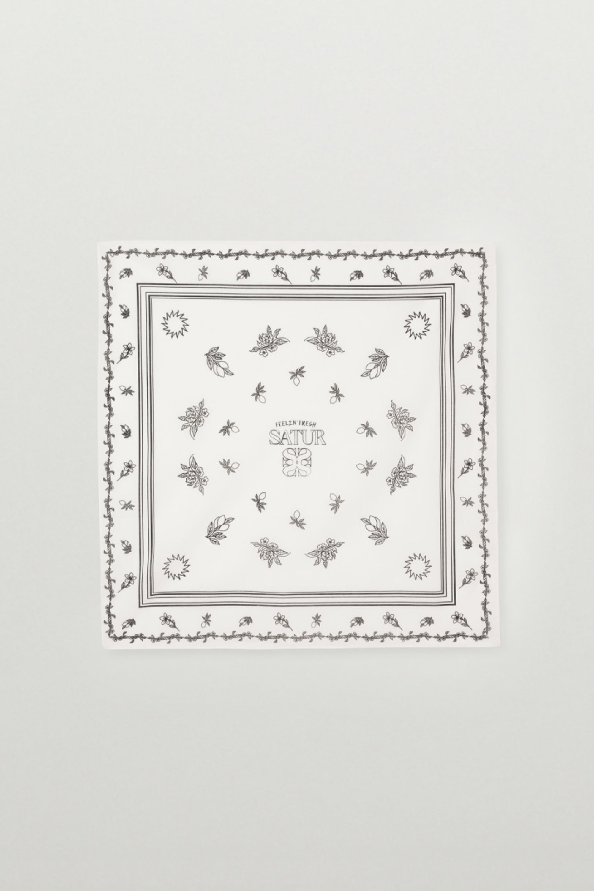 (U) Summer Cotton Scarf White