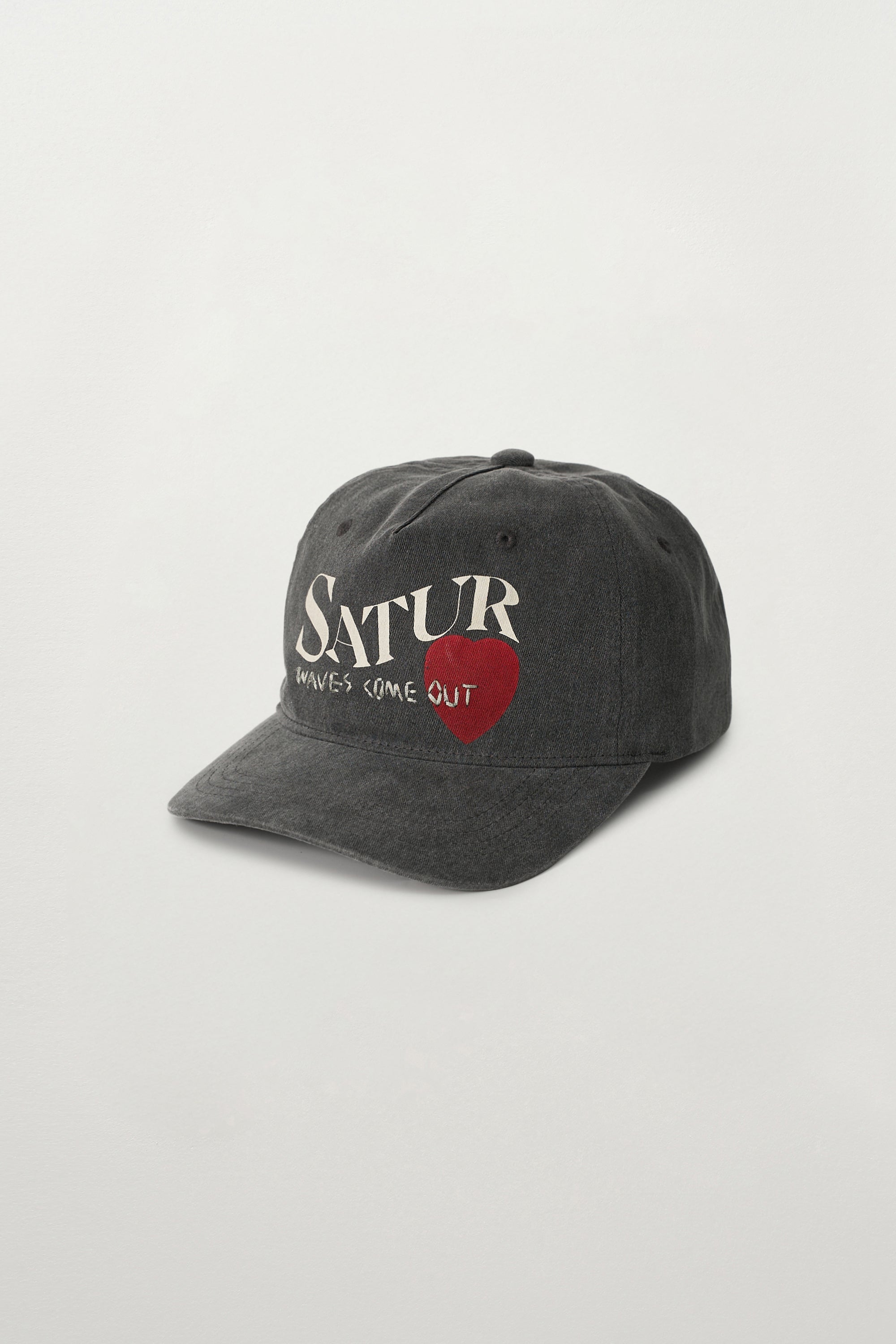 (U) 5Panel Vintage Cap Charcoal