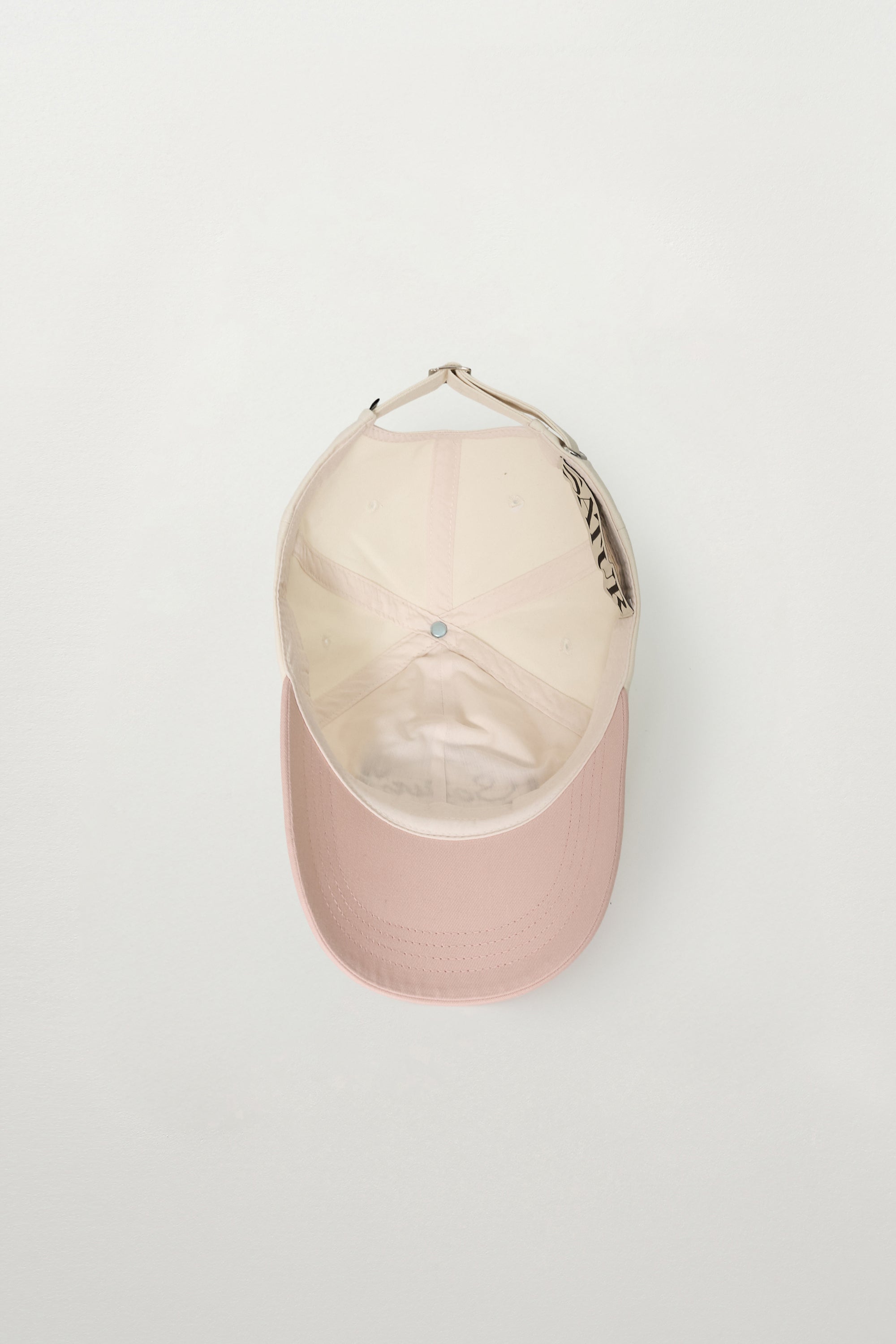 (U) Rope Embroidery Wappen Cap Light Pink