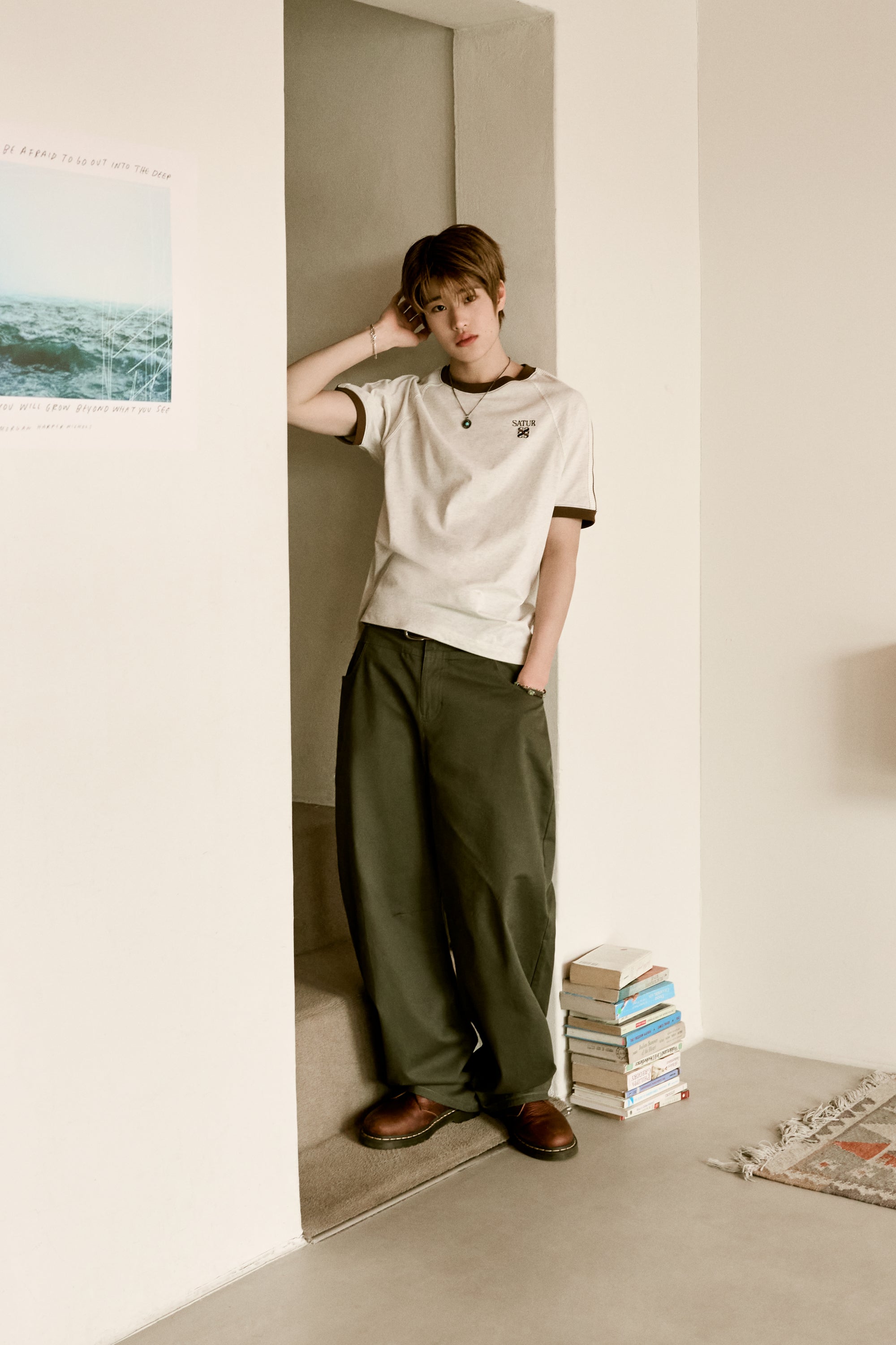 [RIIZE's Pick] (U) Lawton Ringer Tshirt Oatmeal