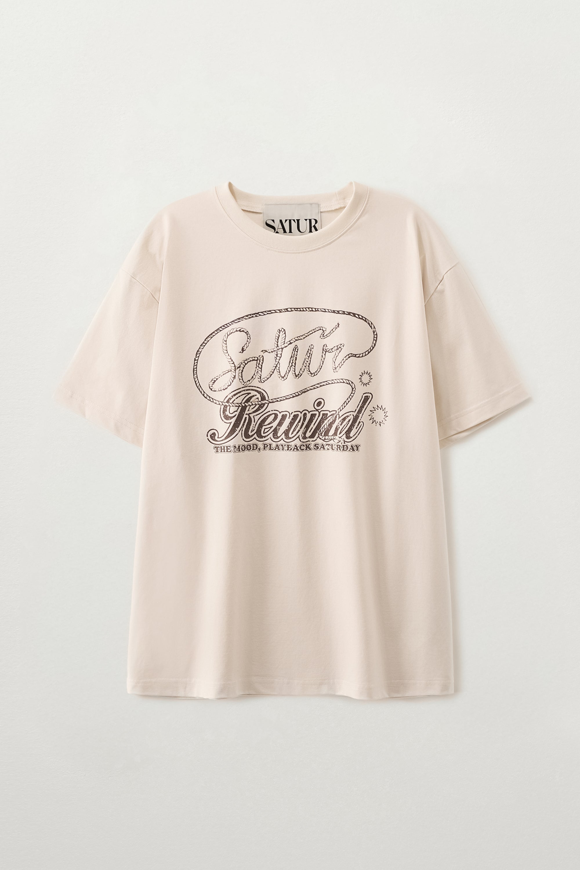 (U) Rewind Loose Fit Tee Cream