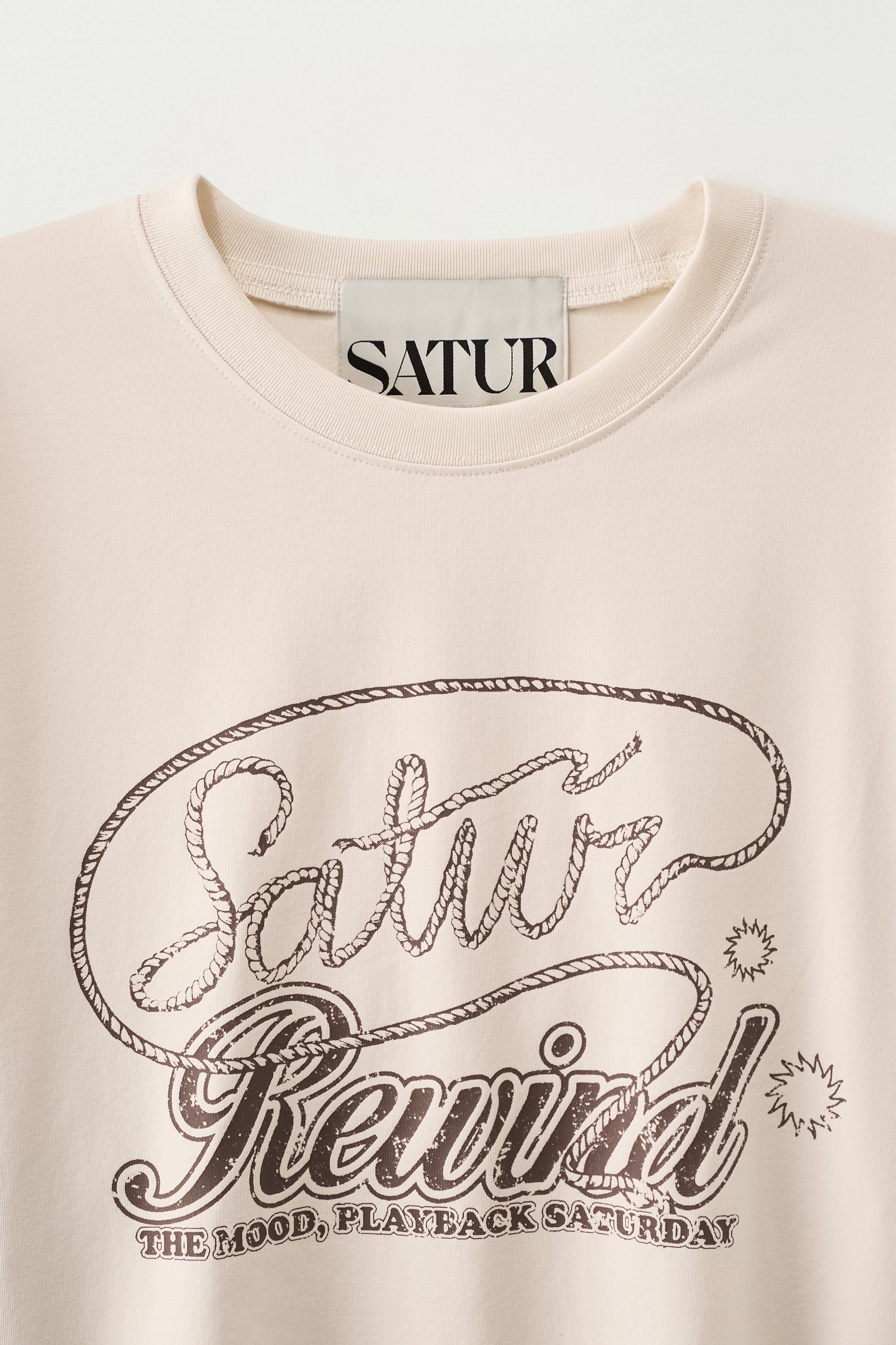(U) Rewind Loose Fit Tee Cream