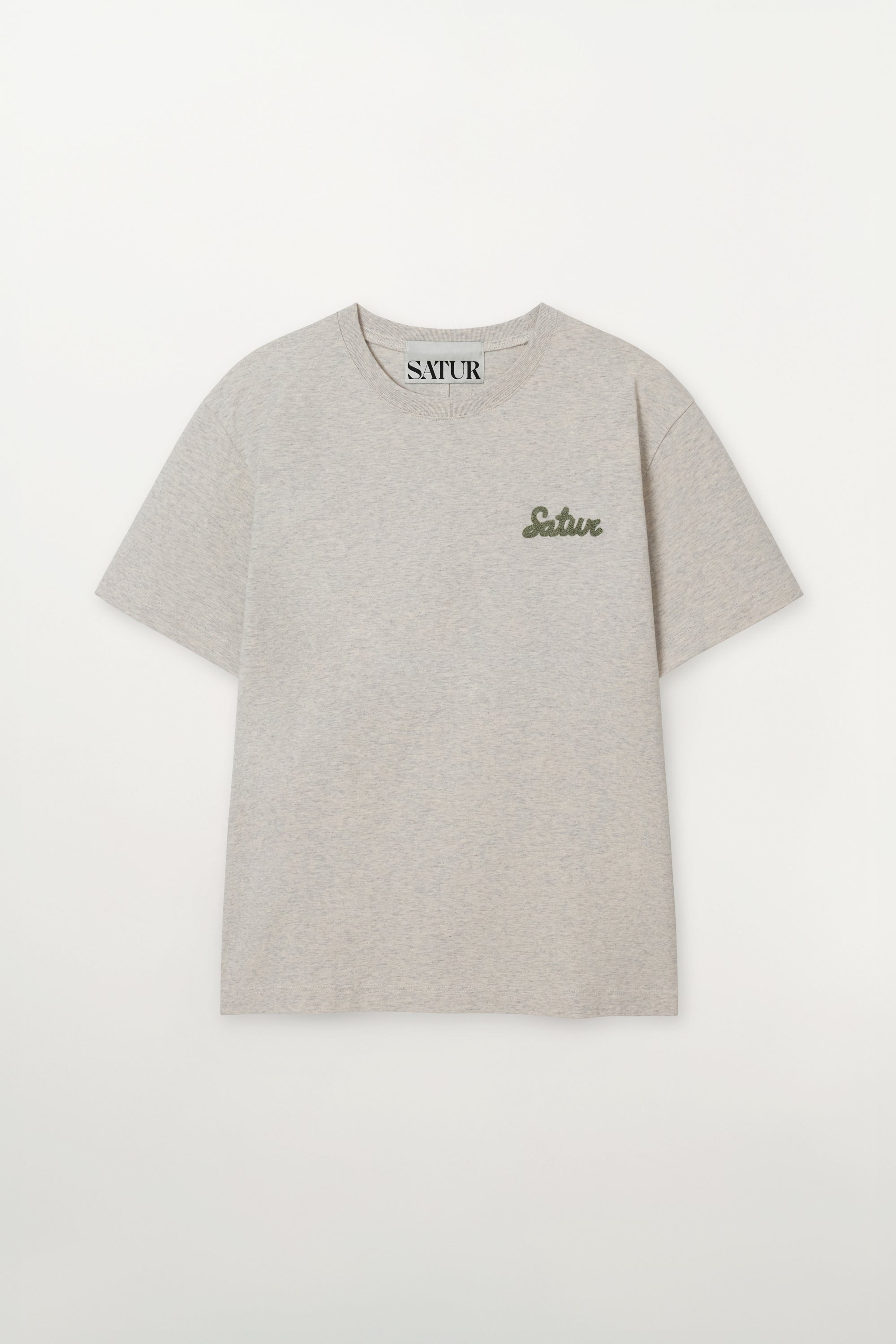(U) Satur Font Small Logo Tee Oatmeal