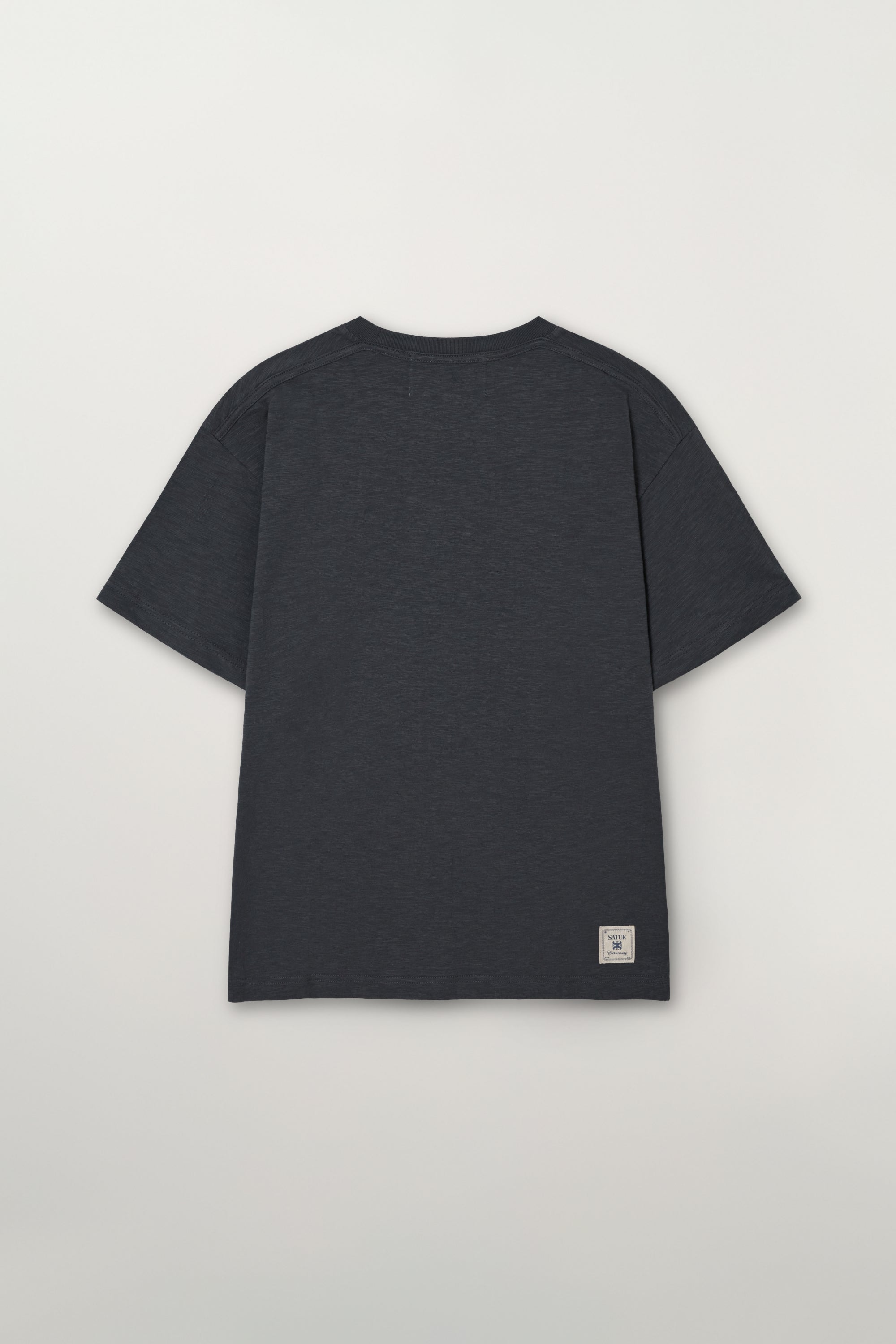 (U) Satur Marine Collage Tee Charcoal