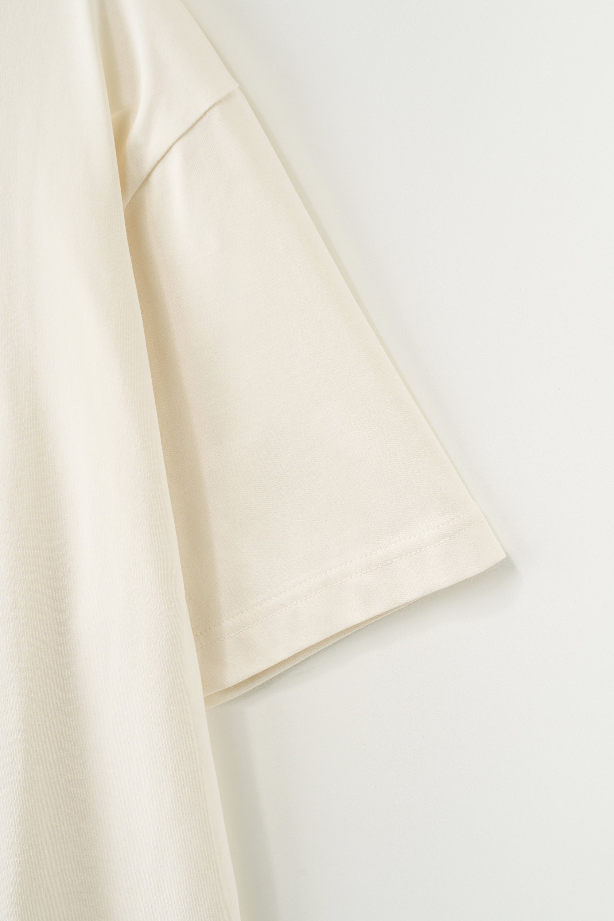[RIIZE's Pick] (U) Supima Basic Crew Neck Tee Cream