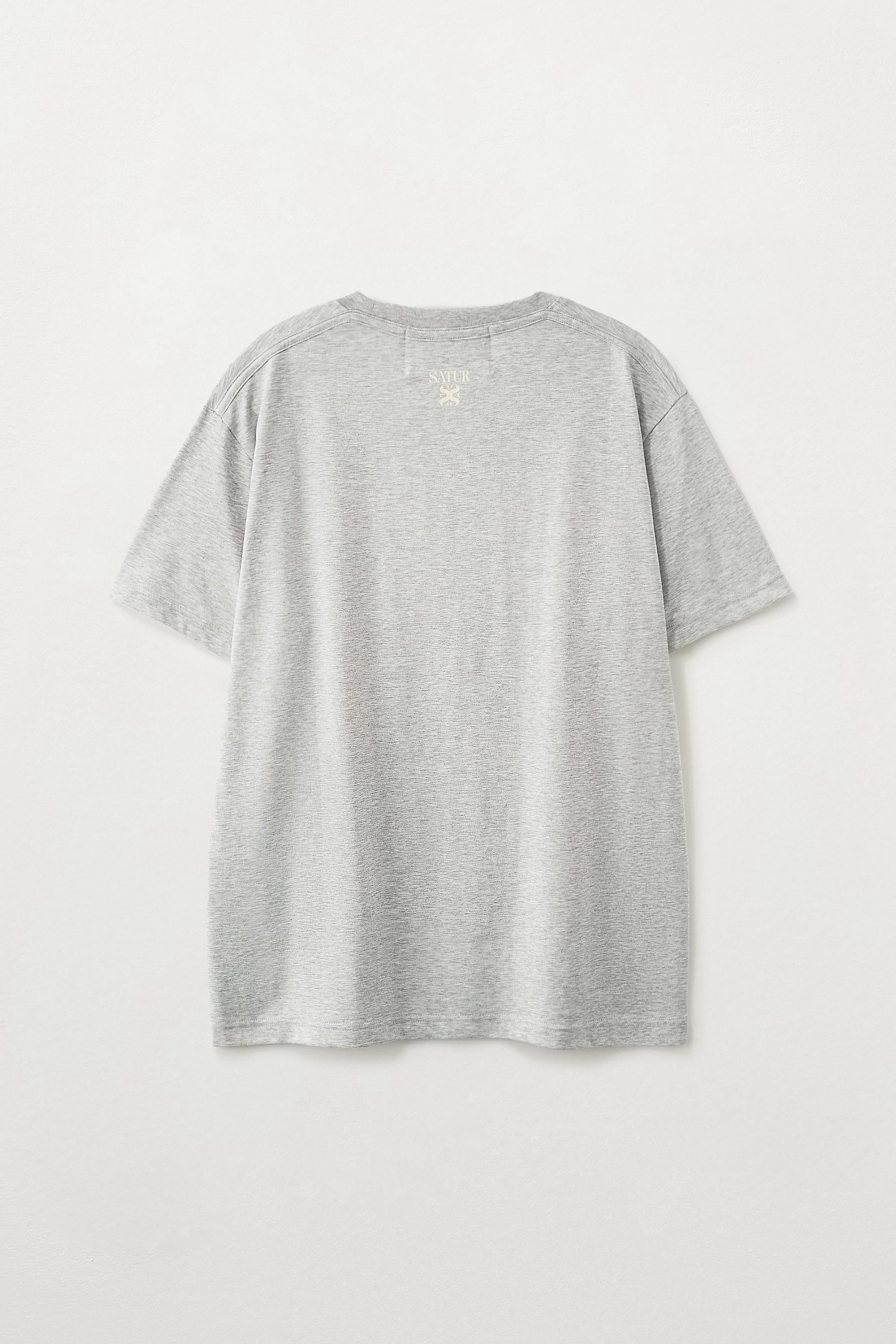 [RIIZE's Pick] (U) Supima Basic Crew Neck Tee Melange Gray