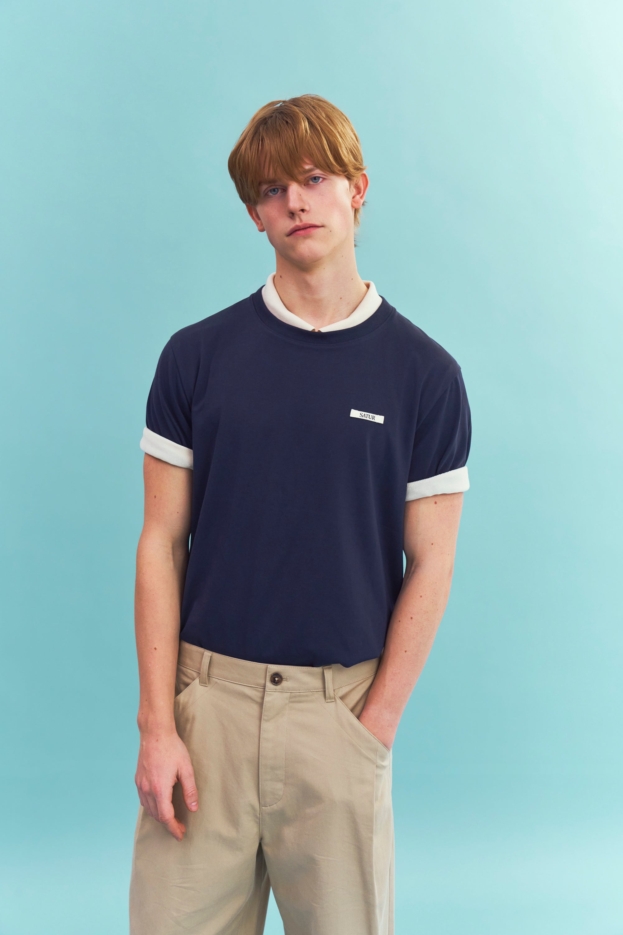 [RIIZE's Pick] (U) Supima Basic Crew Neck Tee Navy