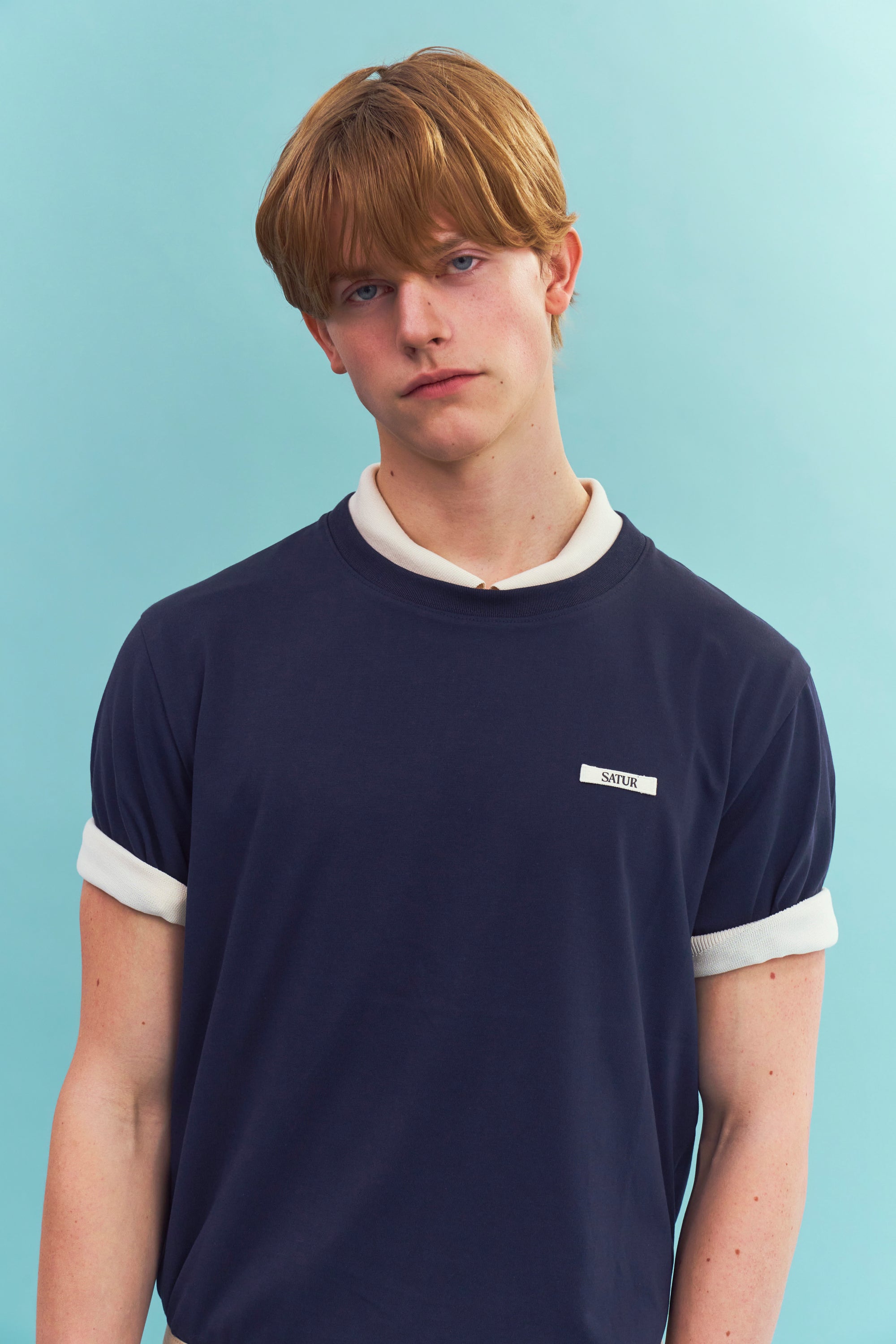 [RIIZE's Pick] (U) Supima Basic Crew Neck Tee Navy