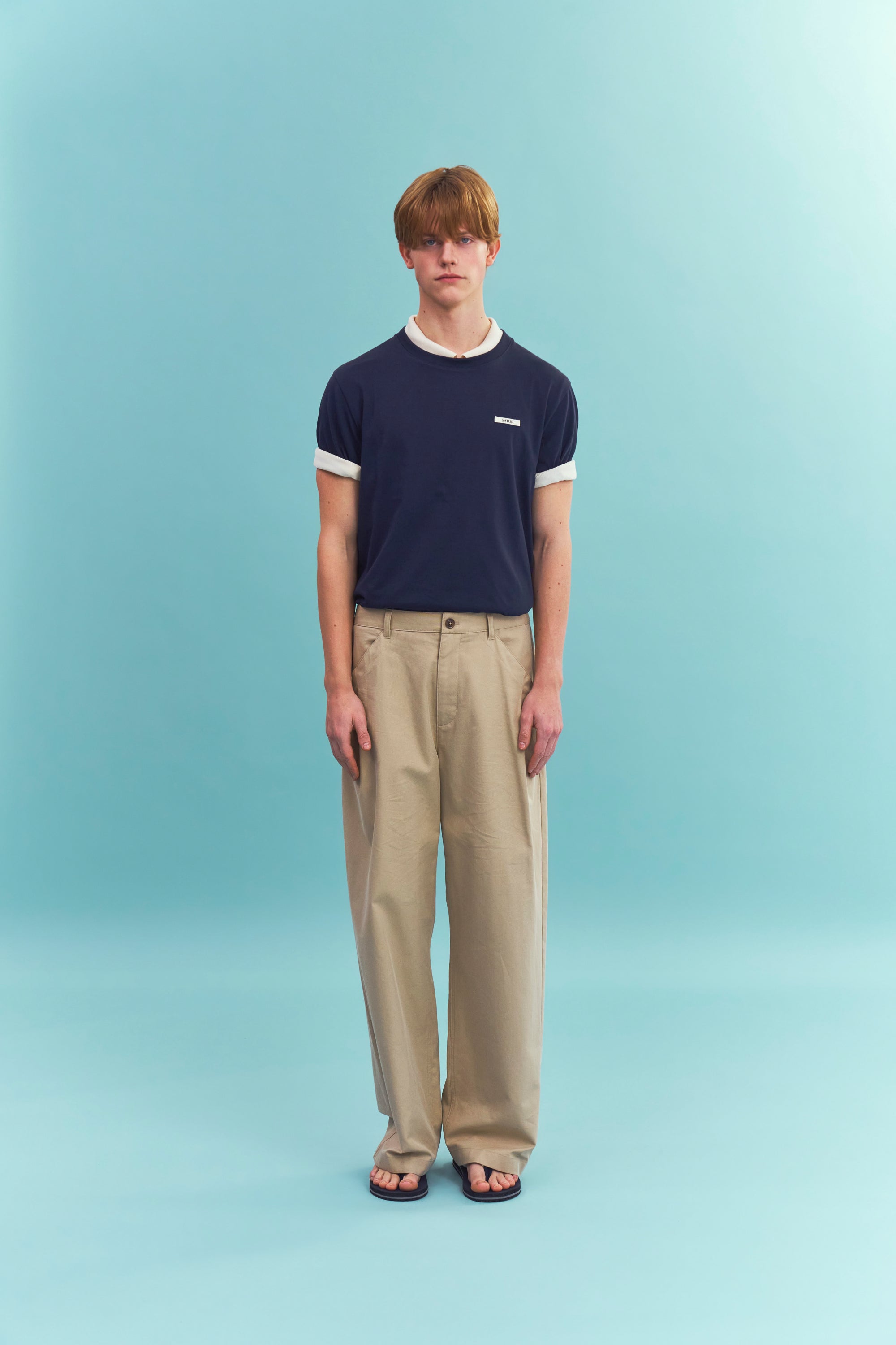 [RIIZE's Pick] (U) Supima Basic Crew Neck Tee Navy