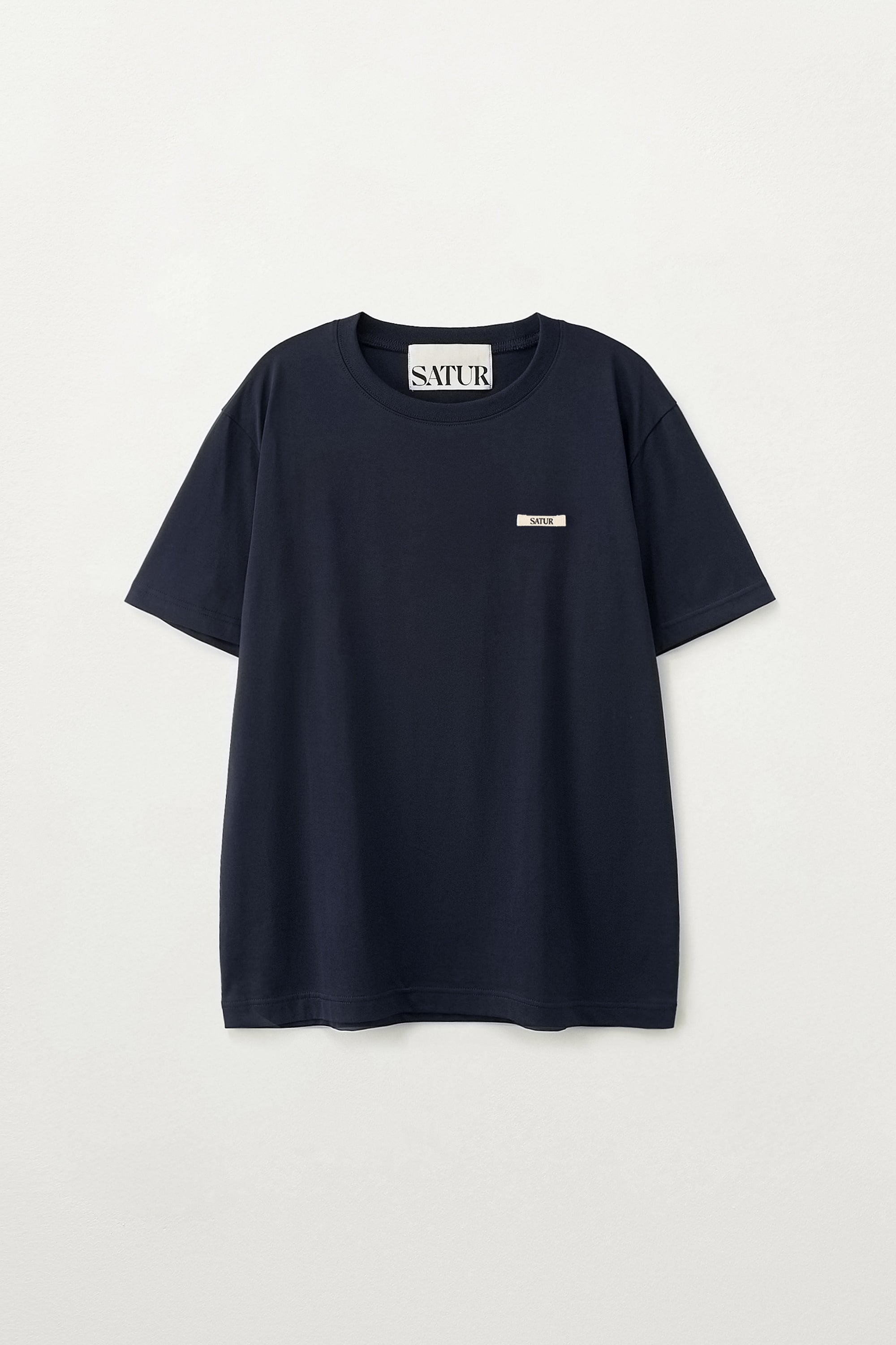 [RIIZE's Pick] (U) Supima Basic Crew Neck Tee Navy