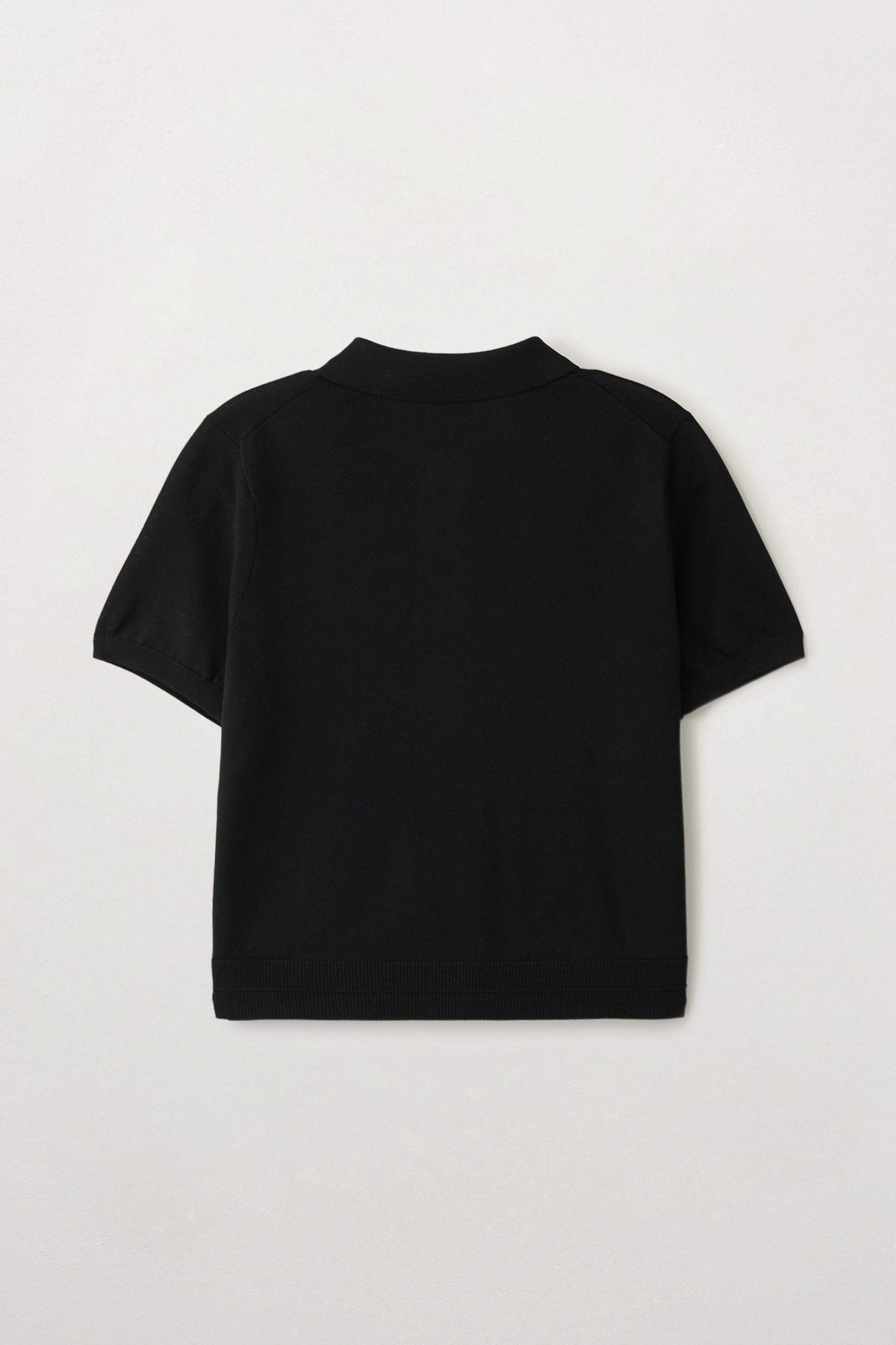 (W) Pocket Collar Cardigan Black