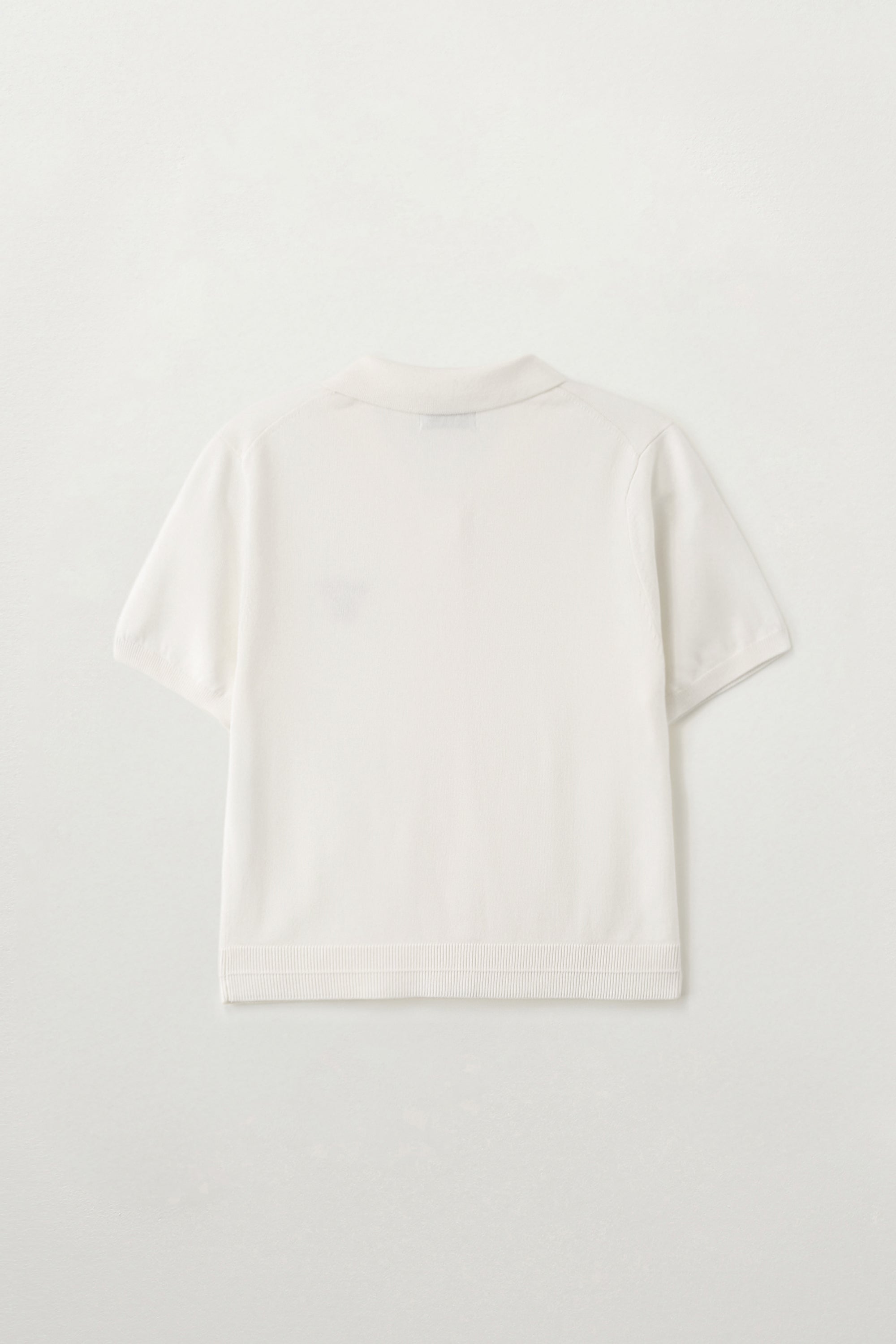 (W) Pocket Collar Cardigan White