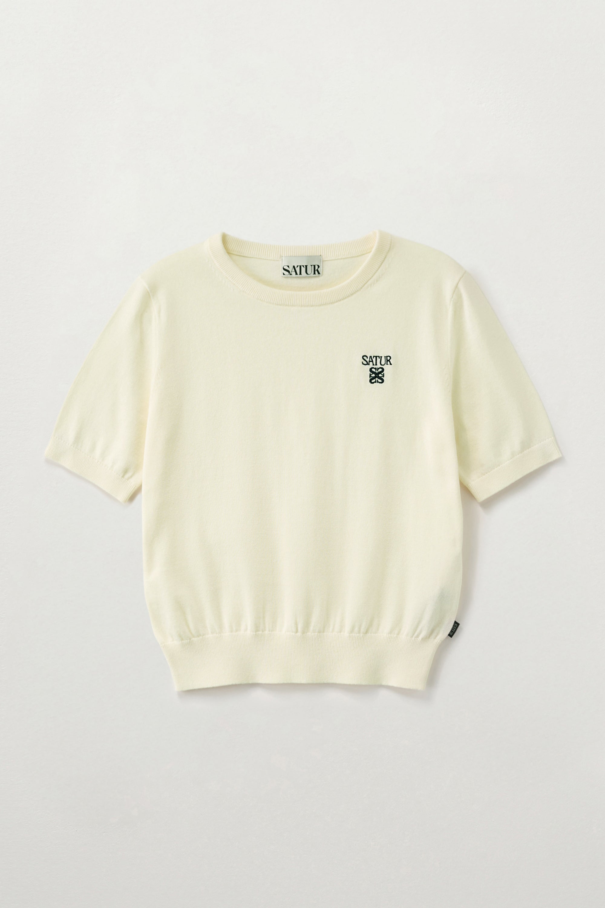 (W) Loren Crew Neck Fine Knit Cream