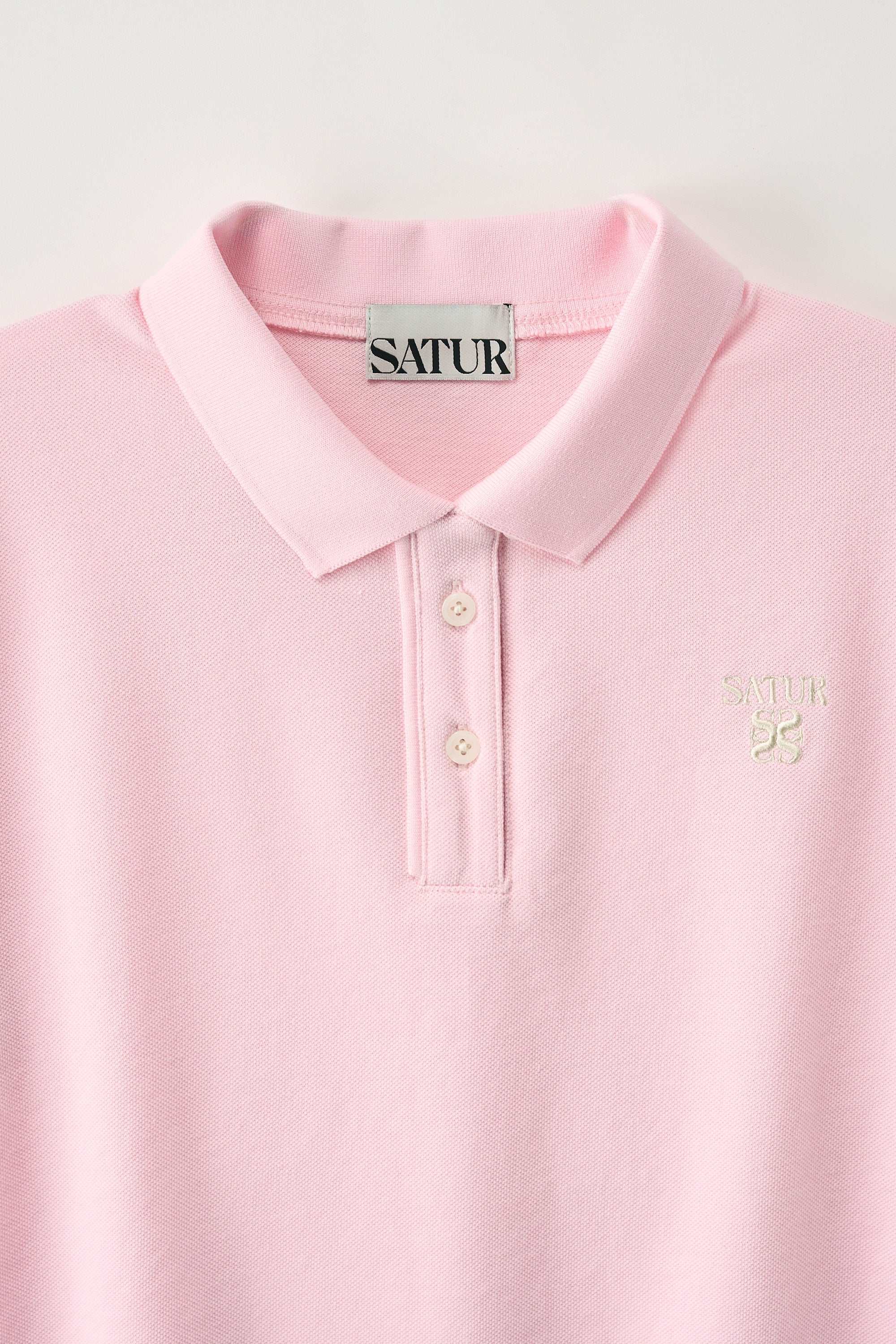 (W) Loren Pique Polo Tshirt Pink