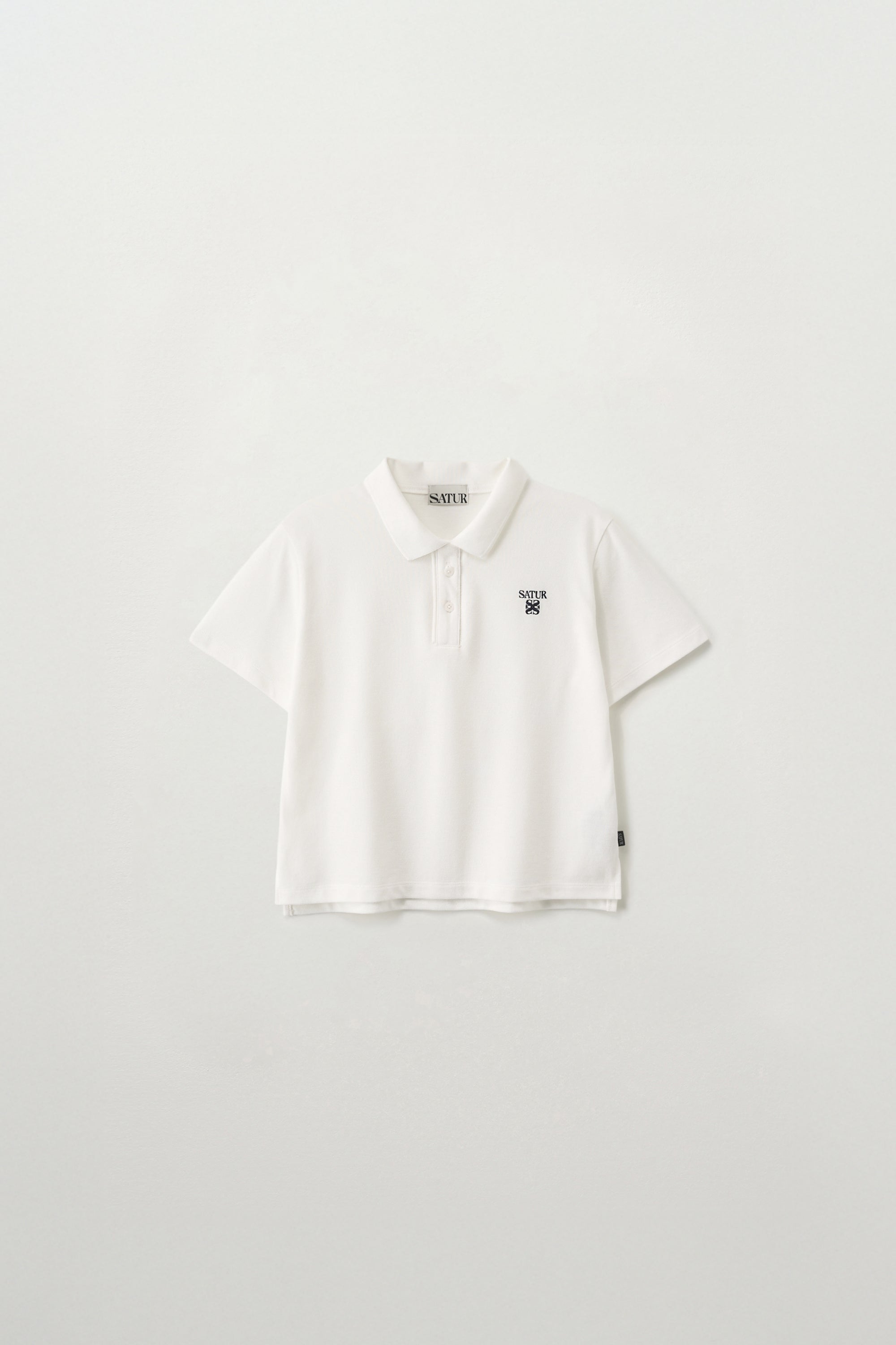 (W) Loren Pique Polo Tshirt White