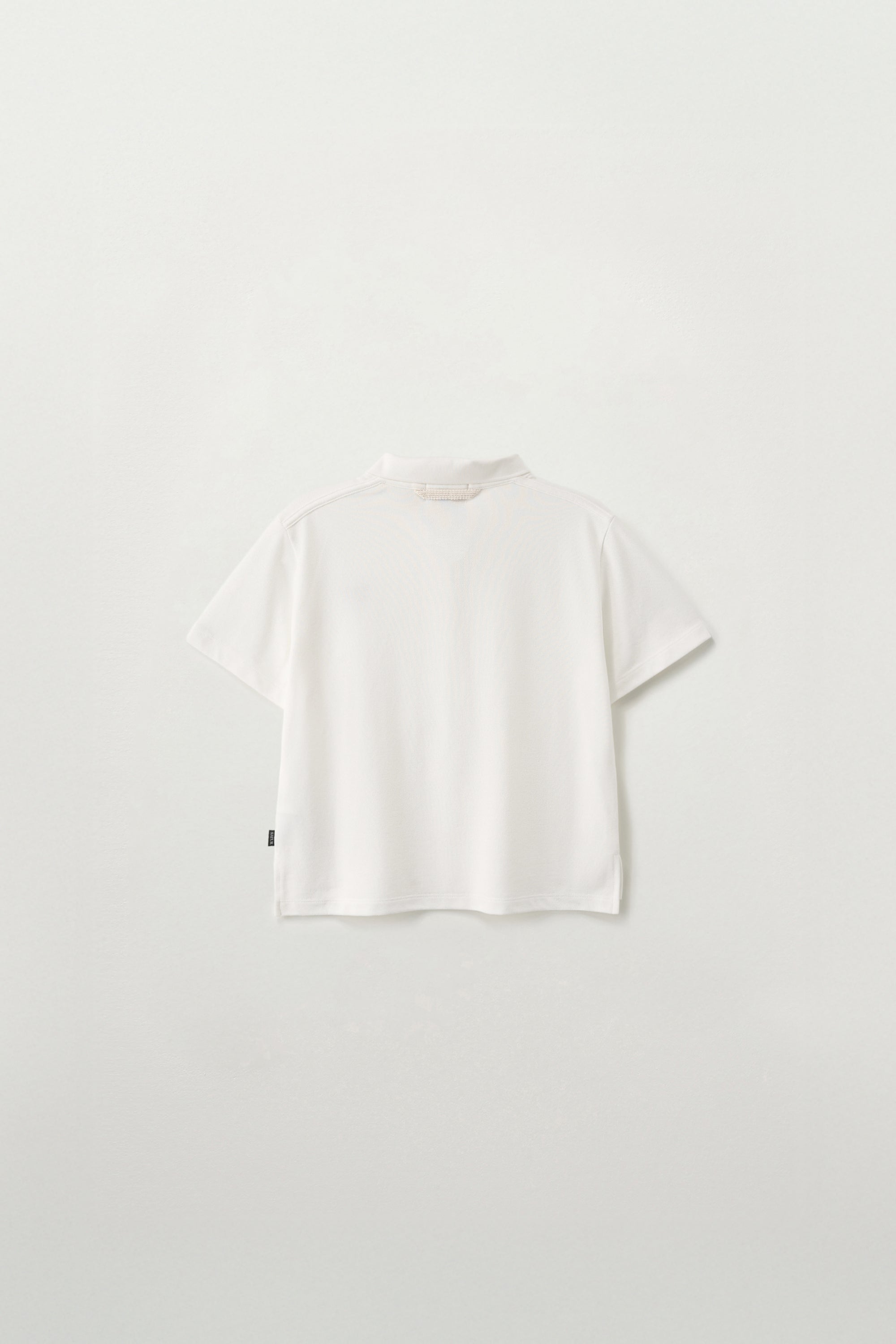 (W) Loren Pique Polo Tshirt White