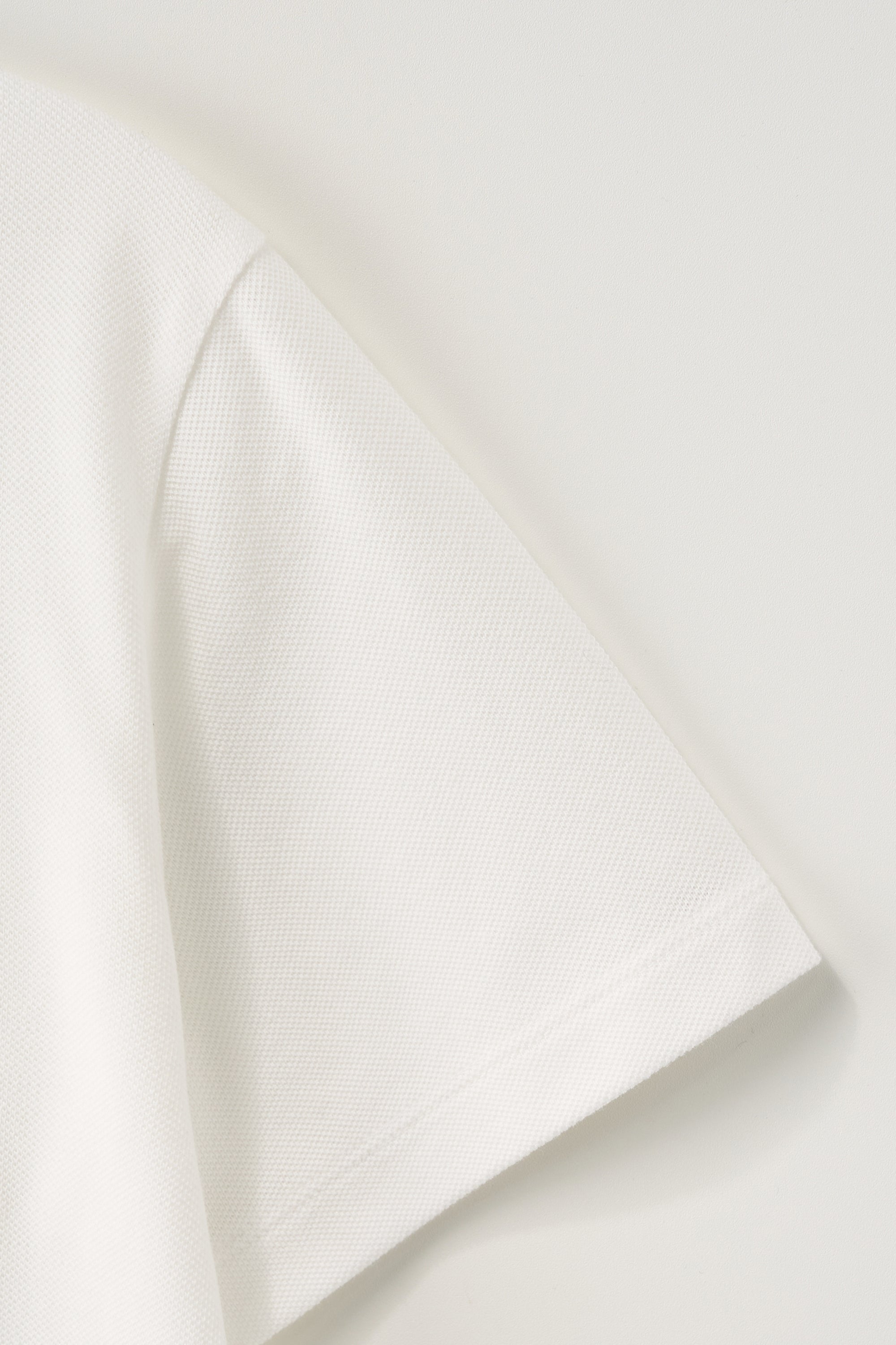 (W) Loren Pique Polo Tshirt White