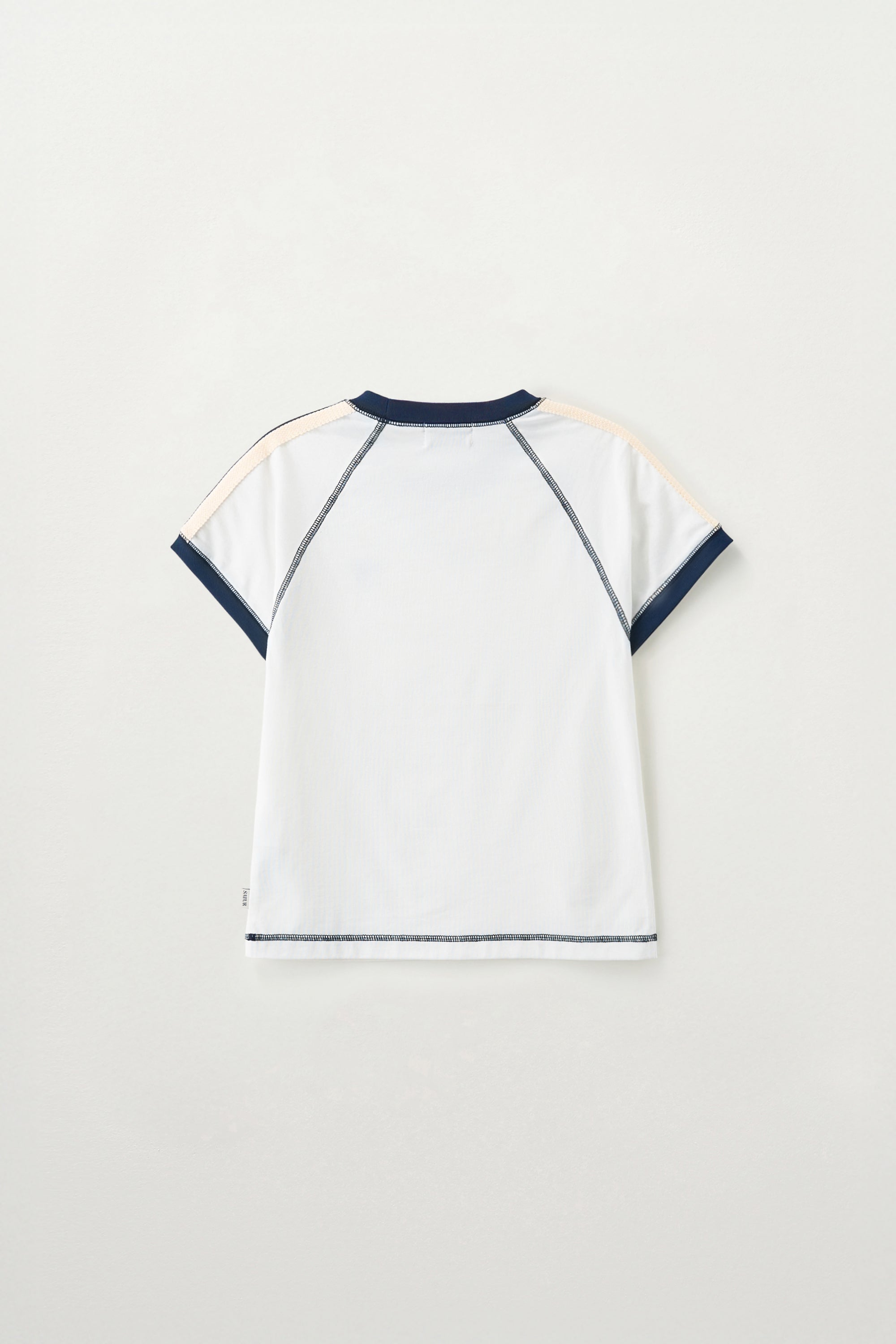 W) Lawton Ringer Tshirt White