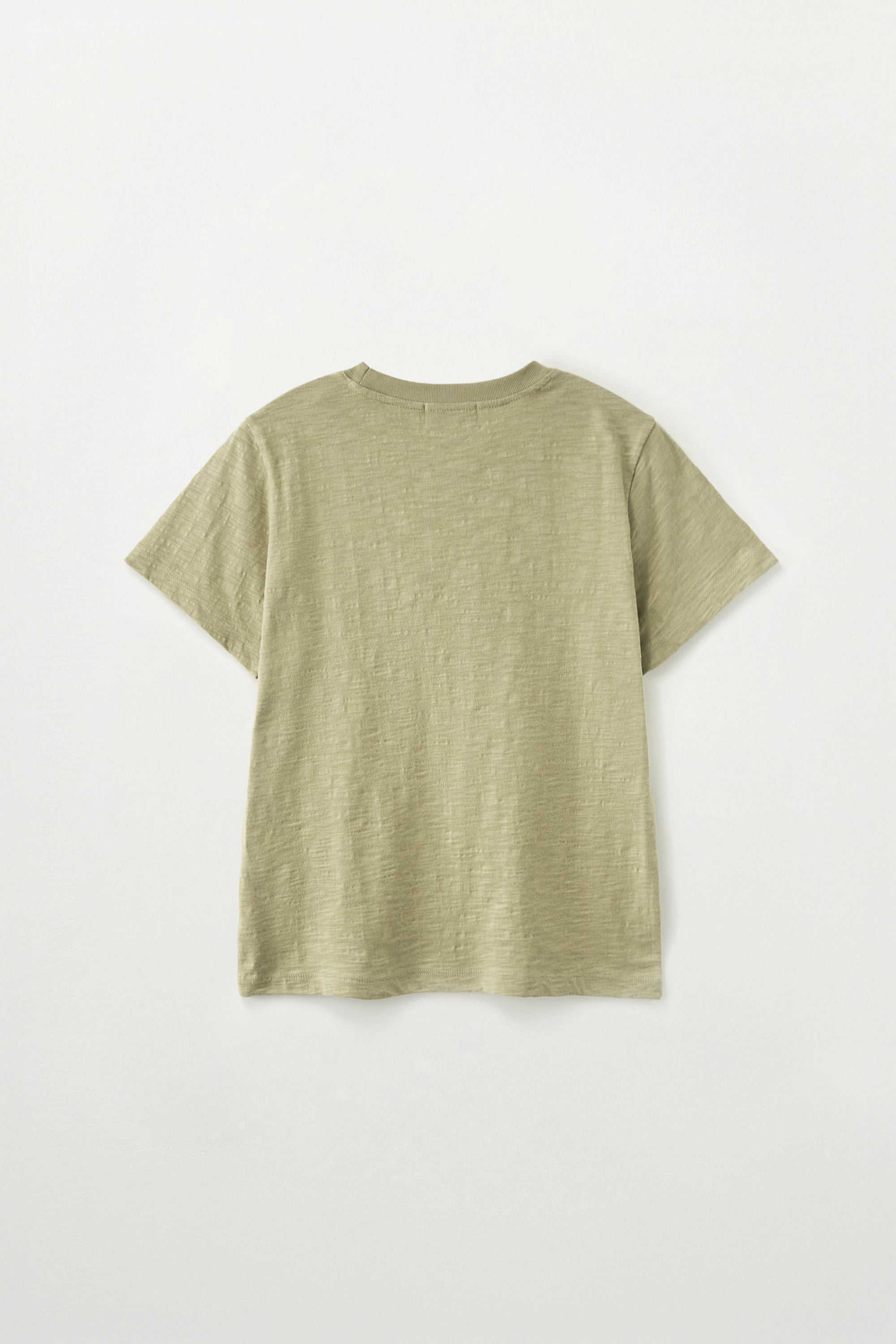 (W) I Love Graphic Rl Slub Tee Khaki