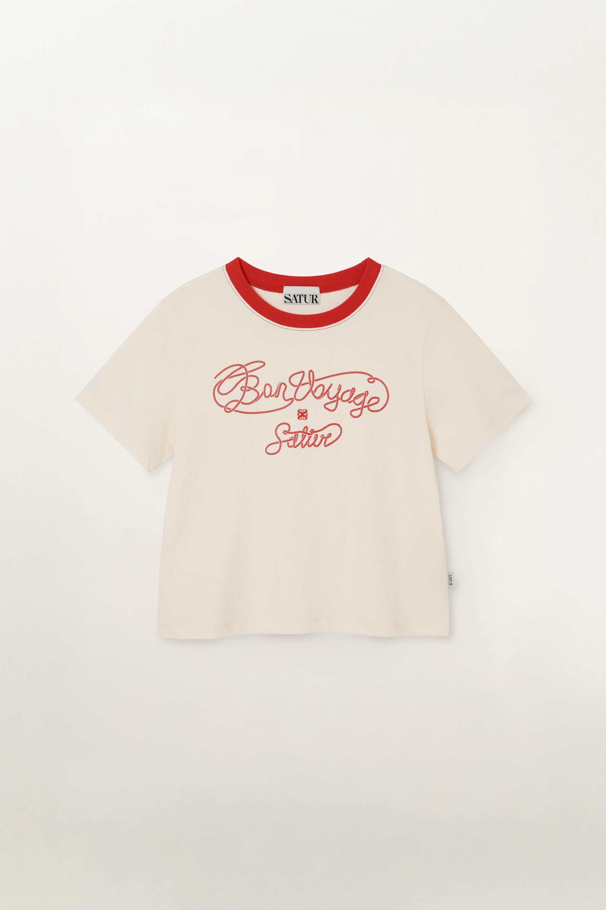 (W) Bon Voyage Graphic Tshirt Cream
