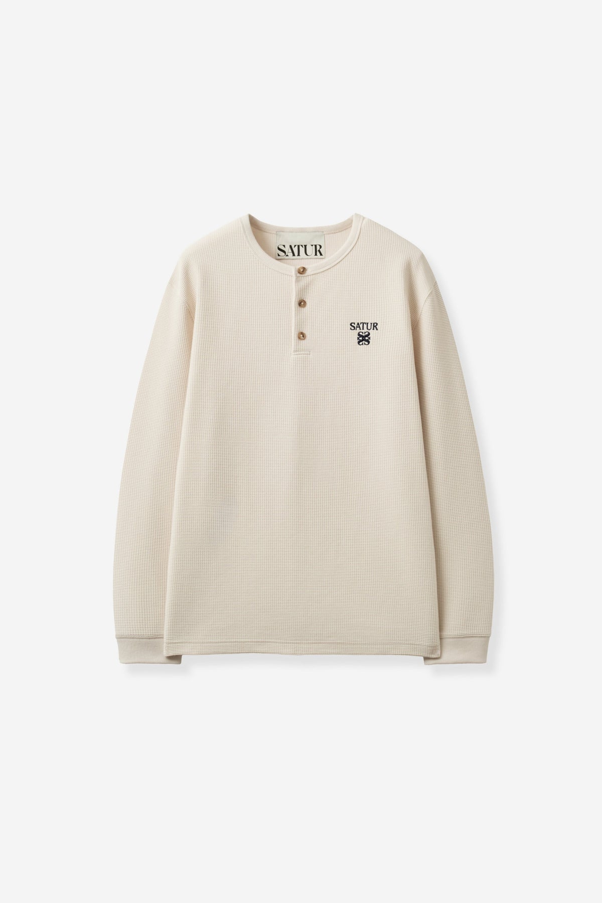 (U) Waffle Henley Long Sleeve