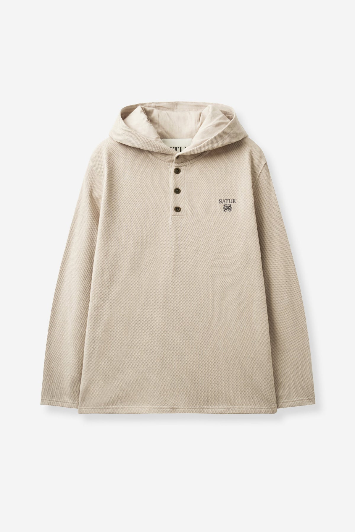 (U) Waffle Button Up Hoodie