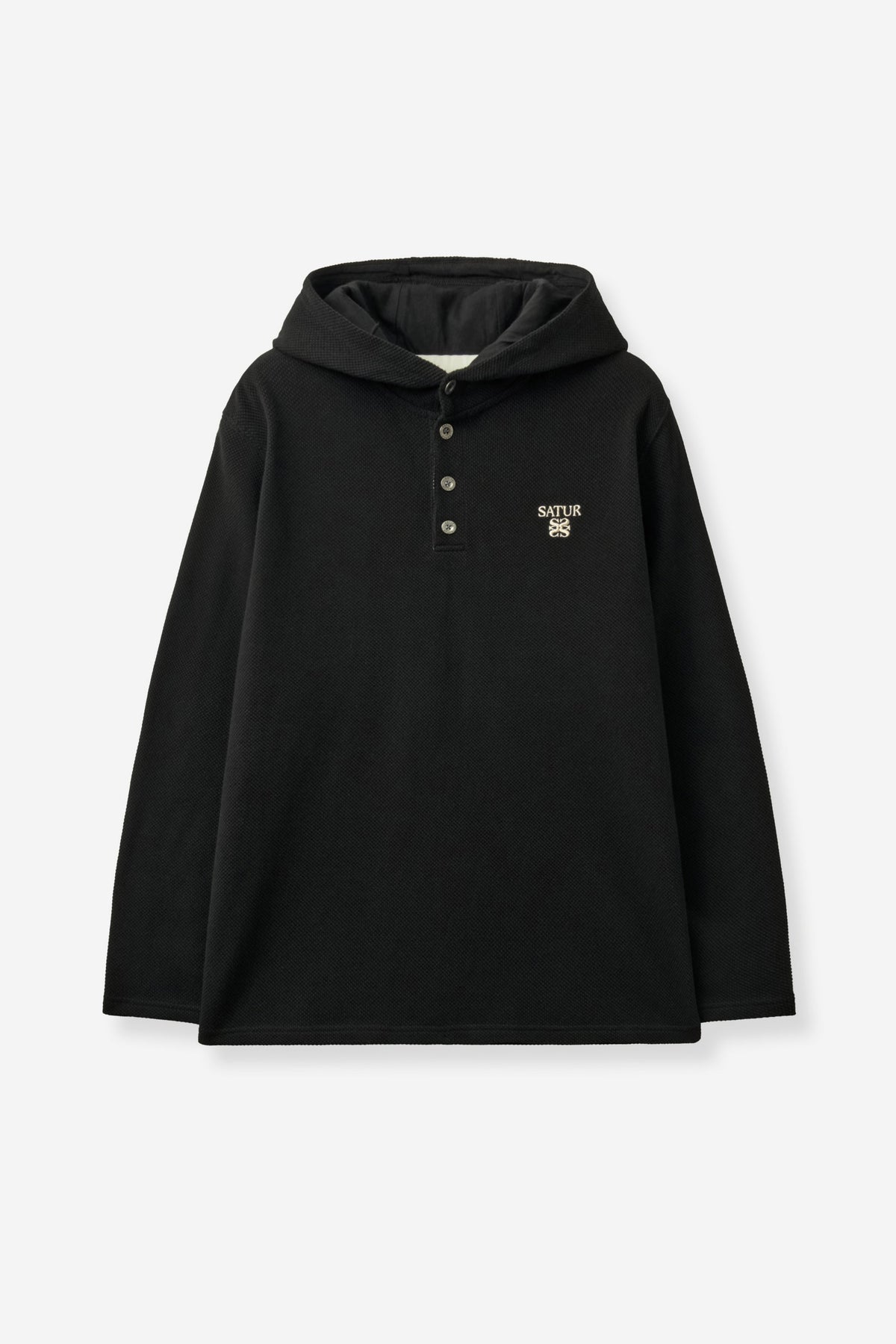 (U) Waffle Button Up Hoodie