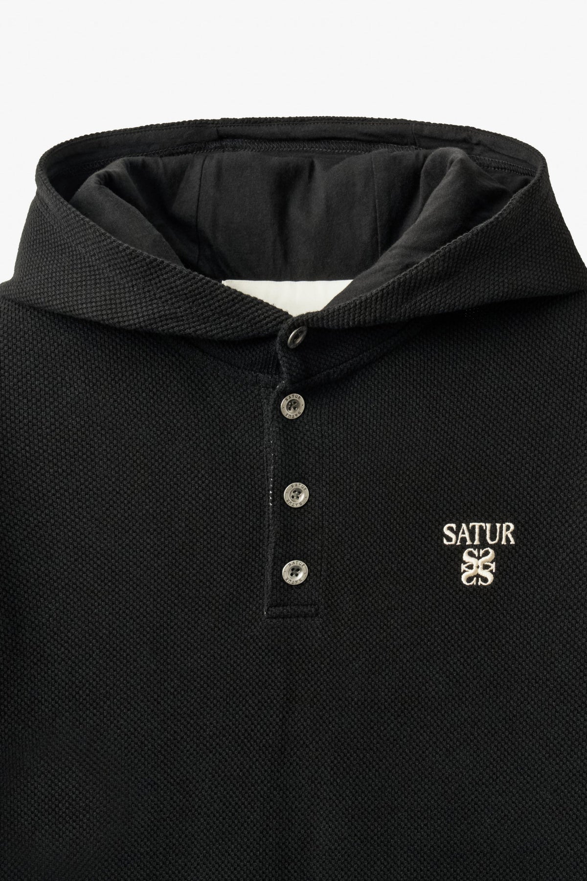 (U) Waffle Button Up Hoodie