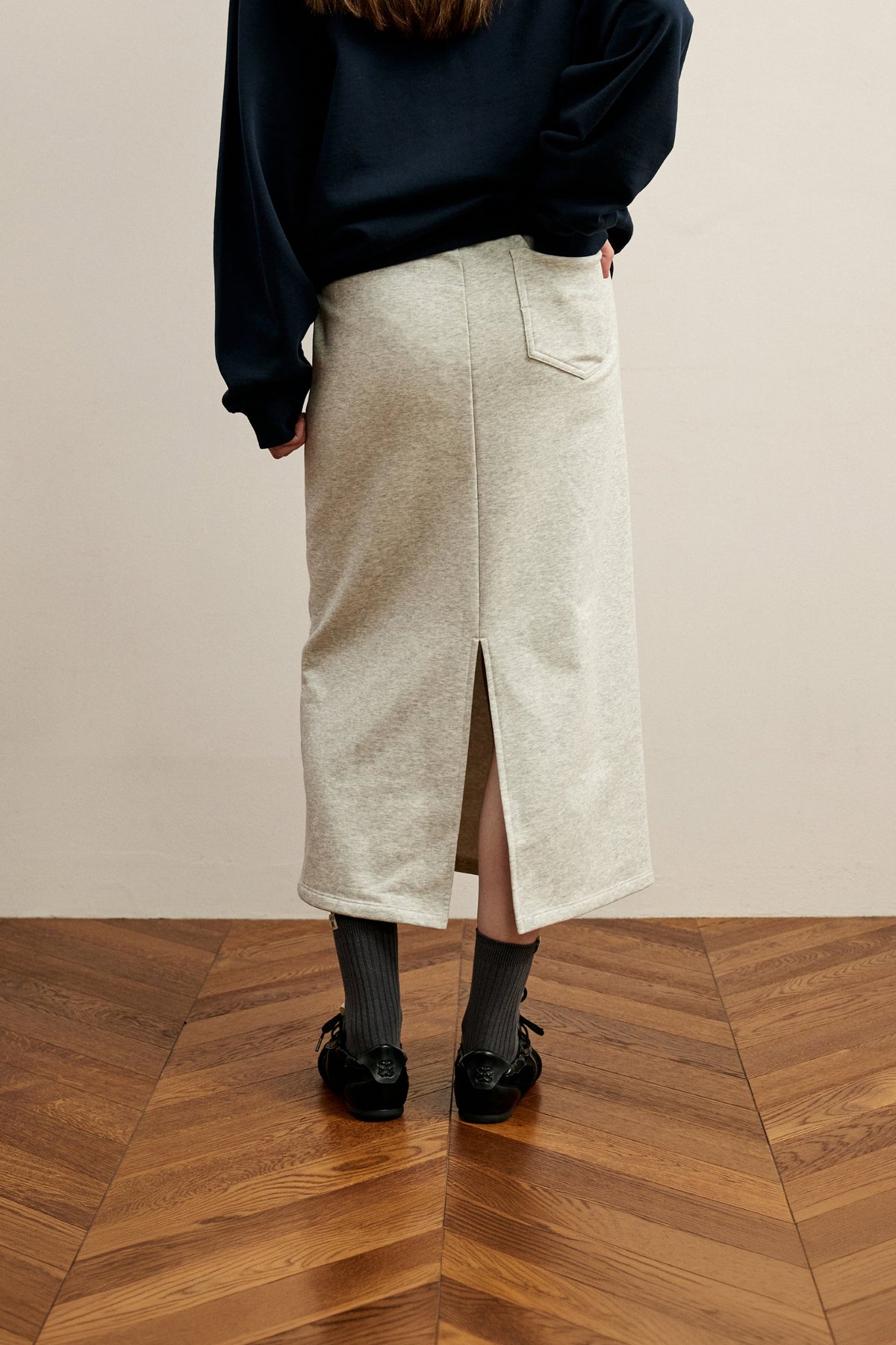 (W) Sweat Long Skirt