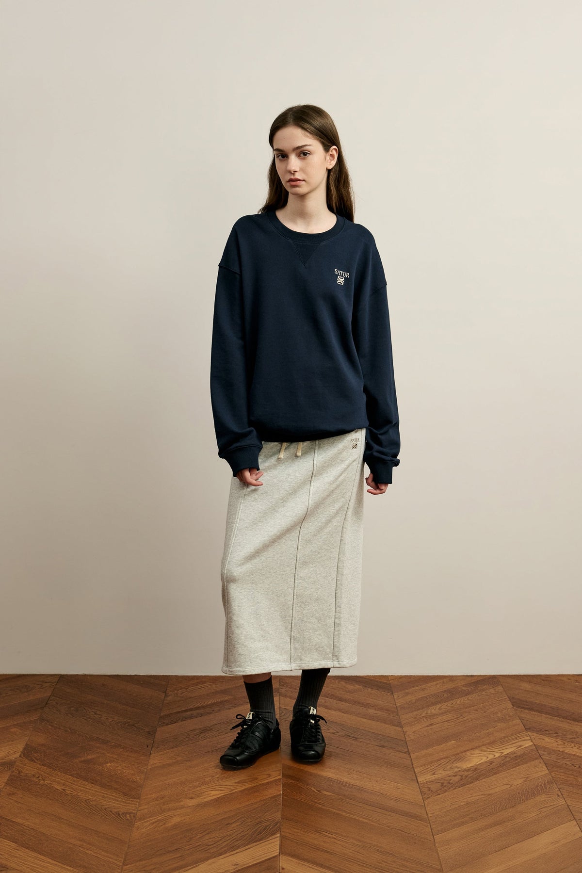 (W) Sweat Long Skirt